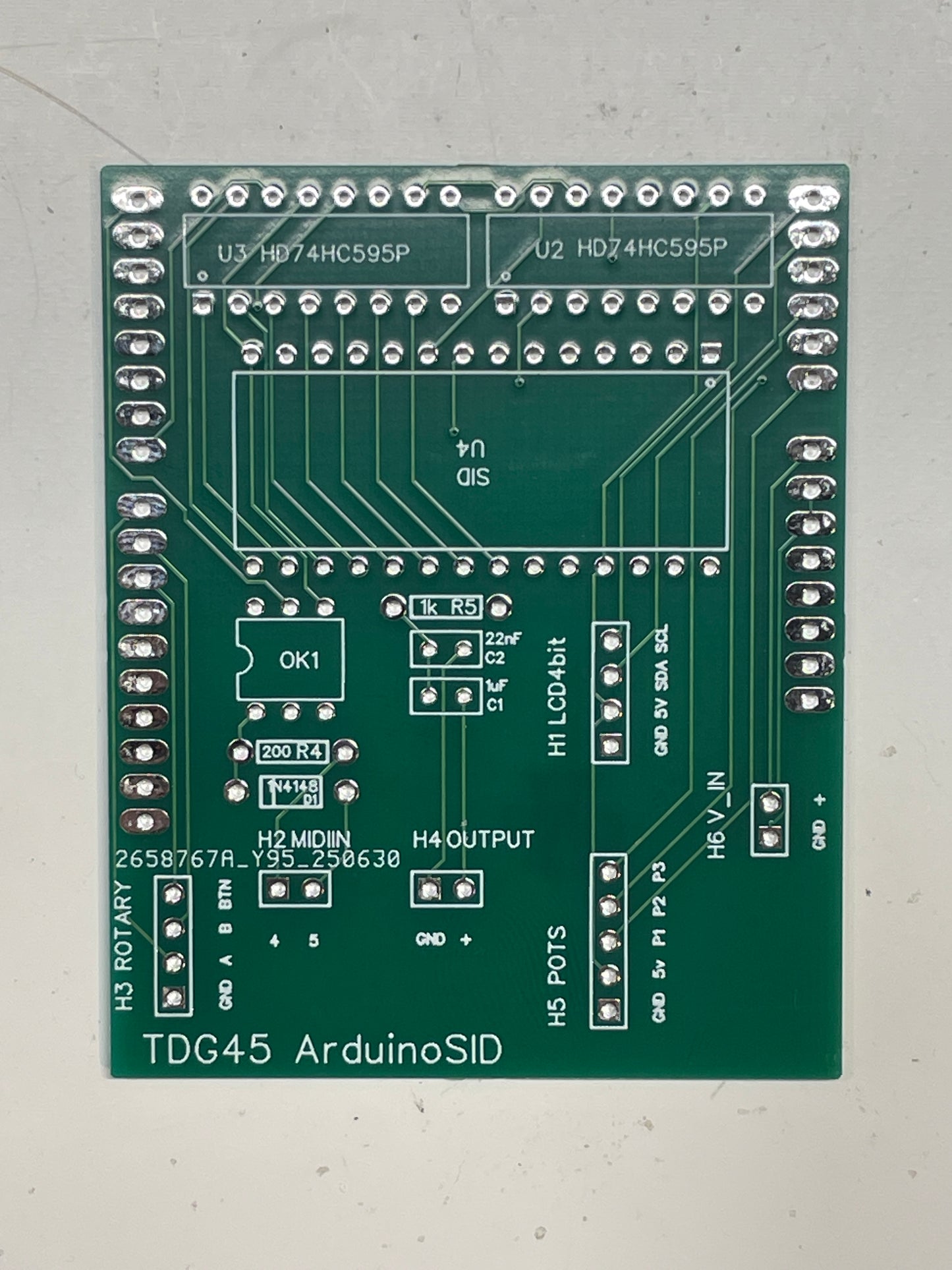 TDG45 ArduinoSID shield